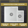 Austen & Co. Atri 1.5 Bowl Inset & Undermount Ceramic Kitchen Sink