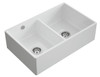 Austen & Co. Traditional Palazzo Double Bowl Belfast Ceramic Kitchen Sink