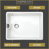 Austen & Co. Vernazza Traditional Belfast Ceramic Kitchen Sink