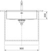 Franke BDX 210/110-80 Undermount Single Bowl Kitchen Sink - Stainless Steel