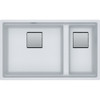 Franke Kubus KNG PRO 120 Fragranite Undermount 1.5 Bowl Kitchen Sink - Polar White