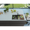 Franke Kubus KNG PRO 120 Fragranite Undermount 1.5 Bowl Kitchen Sink - Stone Grey
