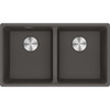 Franke Maris MRG 120-35-35 Fragranite Undermount 2 Bowl Kitchen Sink - Slate Grey