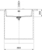 Franke Maris MRG 610-72 Fragranite Inset Single Bowl Kitchen Sink - Matt Black