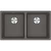 Franke Maris MRG 620-35-35 Fragranite Inset 2 Bowl Kitchen Sink - Stone Grey