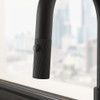 Franke Maris Stripes J Pull Down Mixer Tap - Matt Black