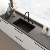 Franke Maris Stripes J Pull Down Mixer Tap - Matt Black
