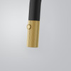 Franke Maris Stripes J Pull Down Mixer Tap - Matt Black / Gold