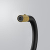 Franke Maris Stripes J Pull Down Mixer Tap - Matt Black / Gold