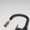 Franke Maris Stripes J Pull Down Mixer Tap - Matt Black / Copper