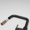 Franke Maris Stripes U Pull Down Mixer Tap - Matt Black / Copper