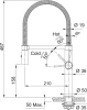 Franke Pescara Semi Pro Mixer Tap - Stainless Steel