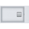 Franke Kubus KNG PRO 110-62 Fragranite Undermount Single Bowl Kitchen Sink - Polar White