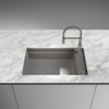 Franke Kubus KNG PRO 110-62 Fragranite Undermount Single Bowl Kitchen Sink - Stone Grey