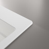 Franke Kubus KNG PRO 610-53 FTL Fragranite Undermount Single Bowl Kitchen Sink - Polar White