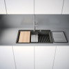 Franke Kubus KNG PRO 610-73 FTL Fragranite Undermount Single Bowl Kitchen Sink - Slate Grey