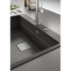 Franke Kubus KNG PRO 610-73 FTL Fragranite Undermount Single Bowl Kitchen Sink - Slate Grey