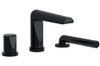 Riobel Parabola Bath Shower Mixer Tap - Black