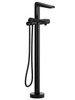 Riobel Parabola Freestanding Bath Shower Mixer Tap - Black