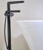 Riobel Parabola Freestanding Bath Shower Mixer Tap - Black
