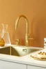 Quooker Fusion Round Boiling Water Gold Tap with Tank