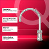 Quooker Classic Nordic Round Boiling Water Stainless Steel Tap with Tank