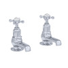Perrin & Rowe 3456 Pair Bath Tap, Crosshead Handles