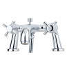 Perrin & Rowe 3816 Deck Mounted Shower Mixer Tap, Crosshead Handles