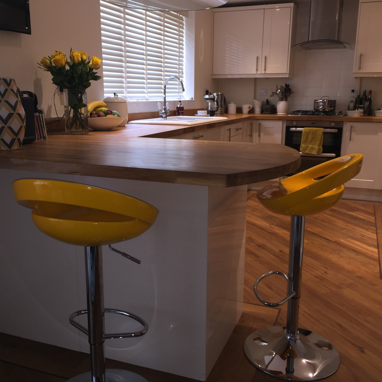 Sorrento Swivel Yellow Bar Stool Bar Stools