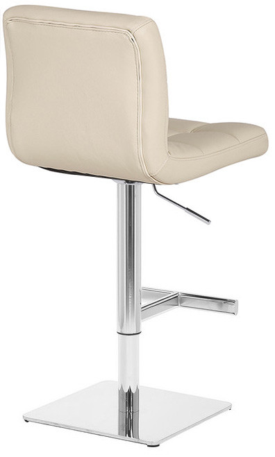 Deluxe Allegro Leather Bar Stool Cream