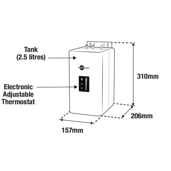 Insinkerator GN1100 Compact Steaming Hot Water Tap Taps.co.uk