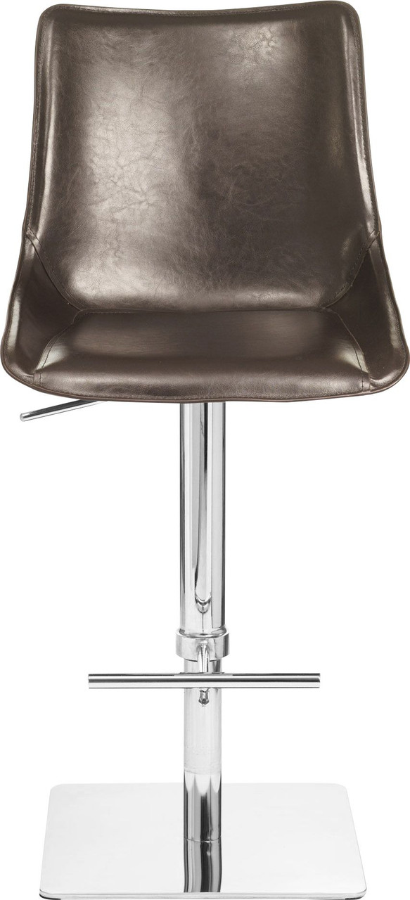 Magnifico Real Leather Bar Stool Black