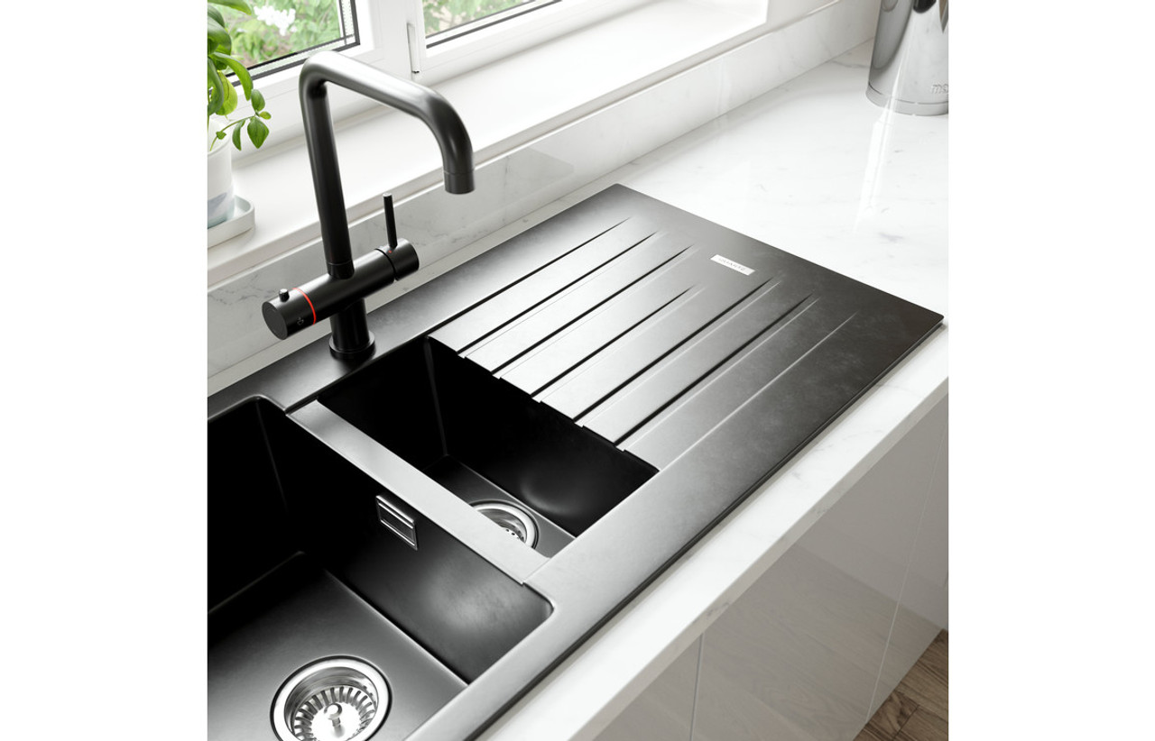 Prima+ Granite 1.5B Undermount Sink - Taps.co.uk