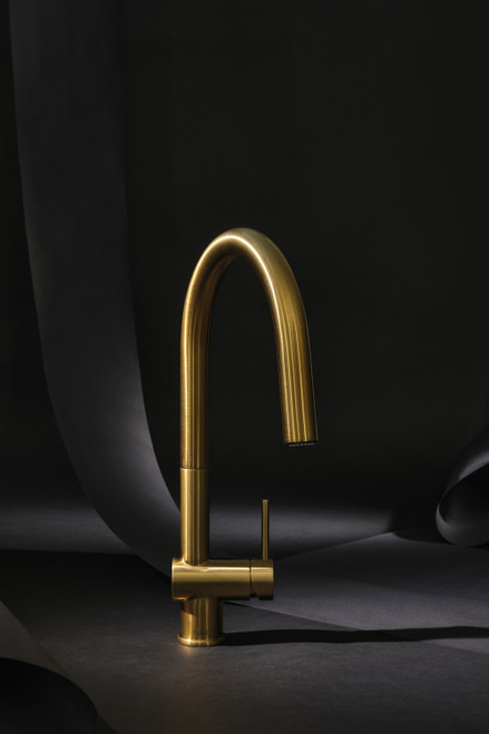 Azure Mixer Brushed Gold Tap for Kitchen