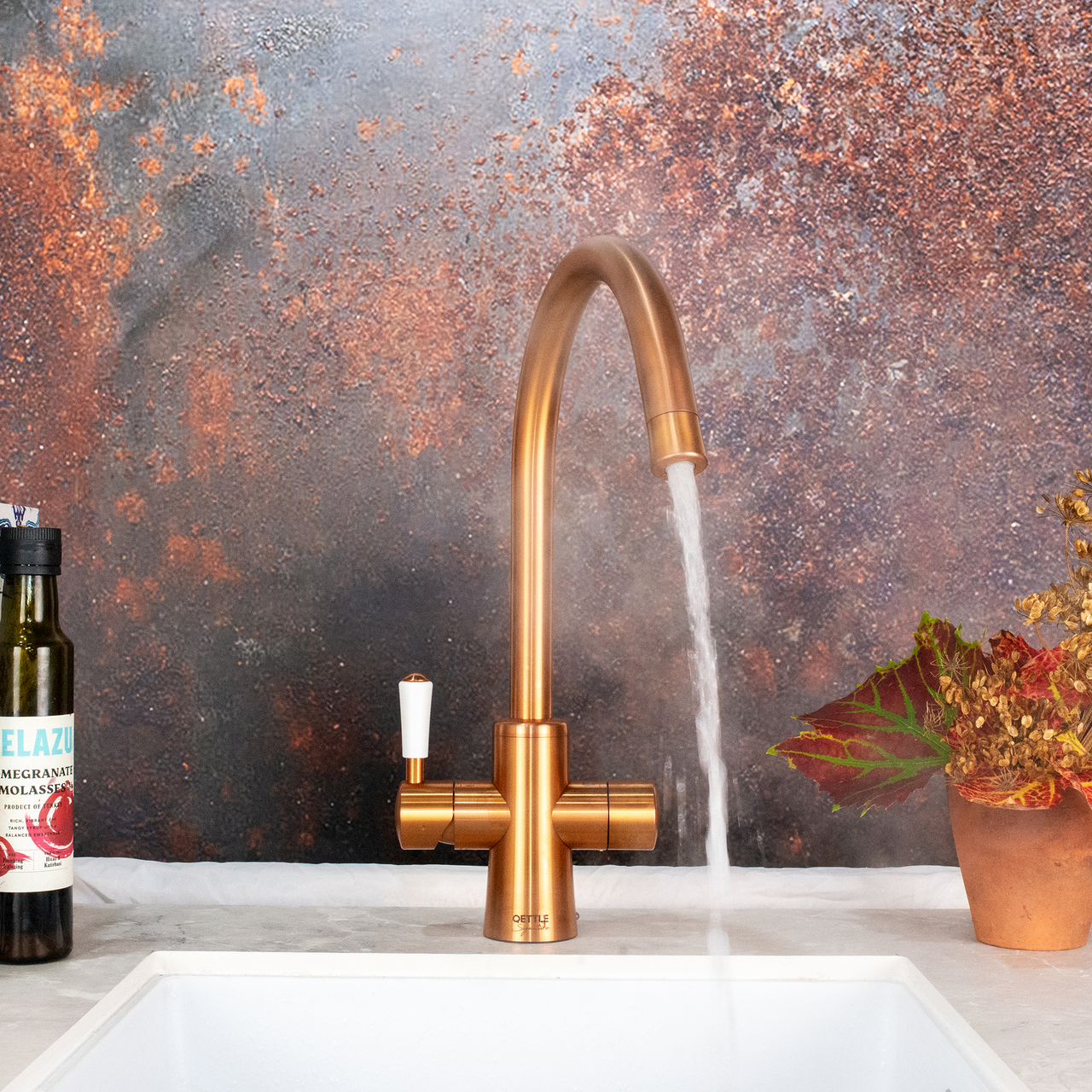 Copper 4-in-1 Boiling Water Tap with 7L Tank
