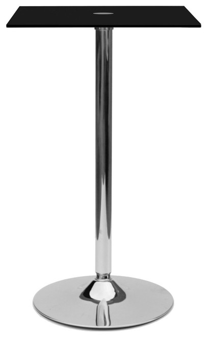 Como Poseur Table Square Black Glass Como Poseur Table Square Black Glass