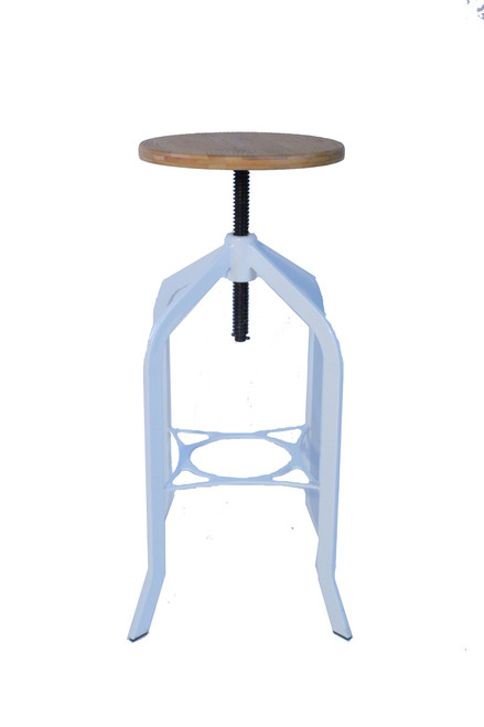 Trento Vintage Bar Stool White Trento Vintage Bar Stool White