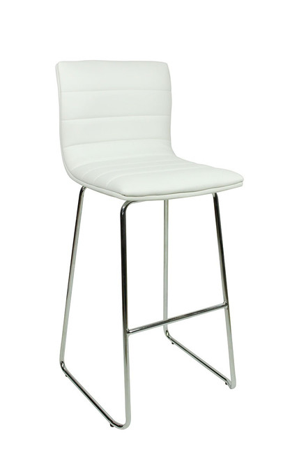 Aldo Fixed Height Curved Bar Stools White Aldo Fixed Height Curved Bar Stools White