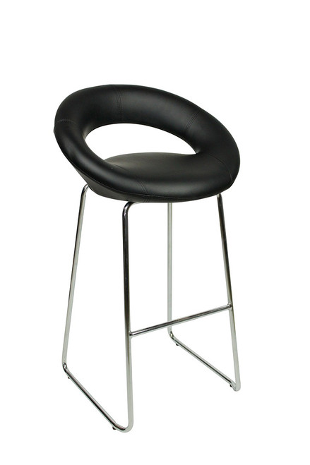 Sorrento Kitchen Fixed Height Curved Bar Stools Black Sorrento Kitchen Fixed Height Curved Bar Stools Black