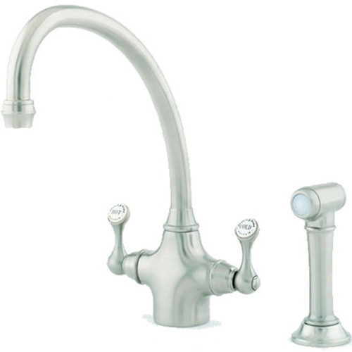 Perrin & Rowe Etruscan 4350 (with Rinse) Kitchen Tap - Bronze Finish Perrin & Rowe Etruscan 4350 (with Rinse) Kitchen Tap - Bronze Finish