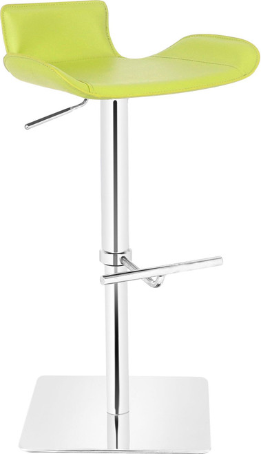 Favoloso Signature Real Leather Bar Stool Lime Green