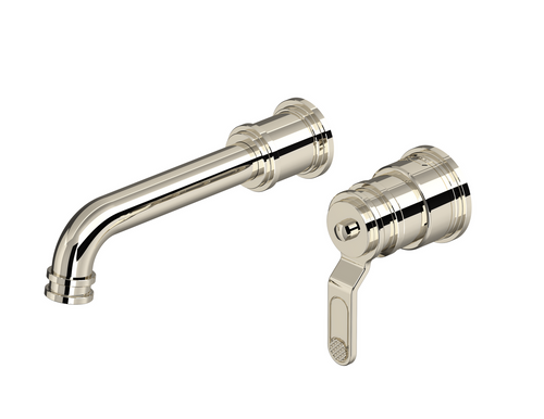 Perrin and Rowe Armstrong 3681NI Wall mounted single lever basin mixer - Nickel Perrin and Rowe Armstrong 3681NI Wall mounted single lever basin mixer - Nickel