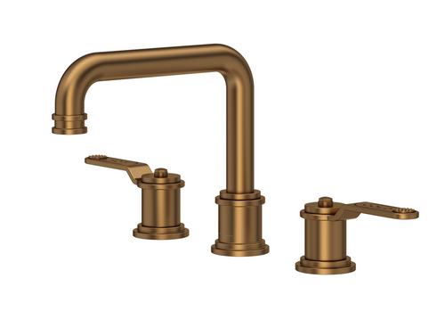 Perrin and Rowe Armstrong 3606BZ Three hole deck mounted basin mixer - English Bronze Perrin and Rowe Armstrong 3606BZ Three hole deck mounted basin mixer - English Bronze