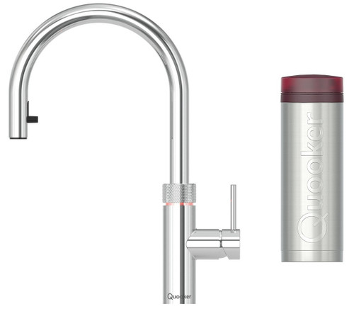 Quooker Flex Pull Out Boiling Water Chrome Tap with PRO3 Tank Quooker Flex Pull Out Boiling Water Chrome Tap with PRO3 Tank