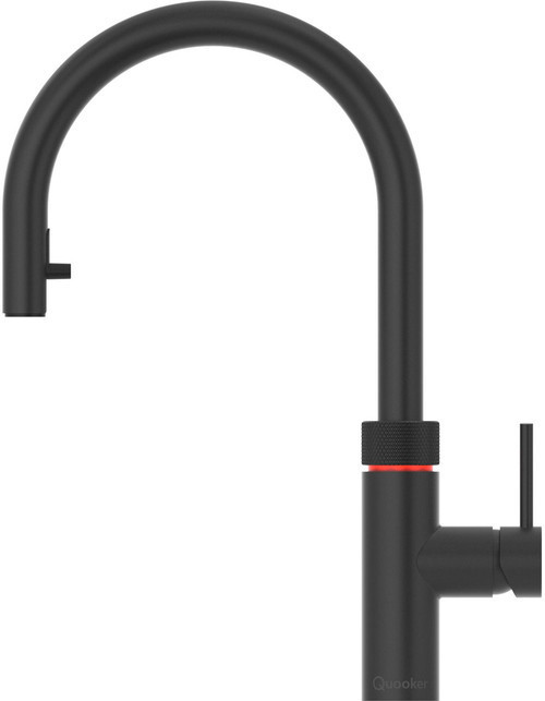Quooker Flex Pull Out Boiling Water Black Tap with Tank
