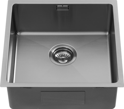 1810 ZENUNO15 400U Undermount/Inset Single Bowl Sink - Gunmetal 1810 ZENUNO15 400U Undermount/Inset Single Bowl Sink - Gunmetal