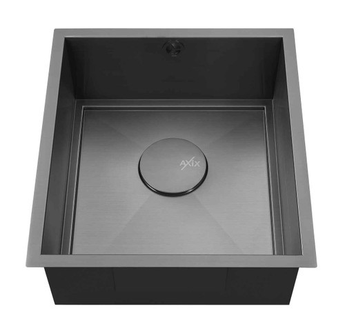 1810 AXIXUNO 355U Single Bowl Undermount Sink 16MM - Gunmetal 1810 AXIXUNO 355U Single Bowl Undermount Sink 16MM - Gunmetal