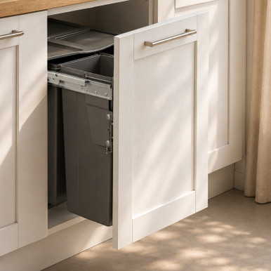 Austen & Co. 68L Pull Out Cupboard Kitchen Bin - 3 Compartments