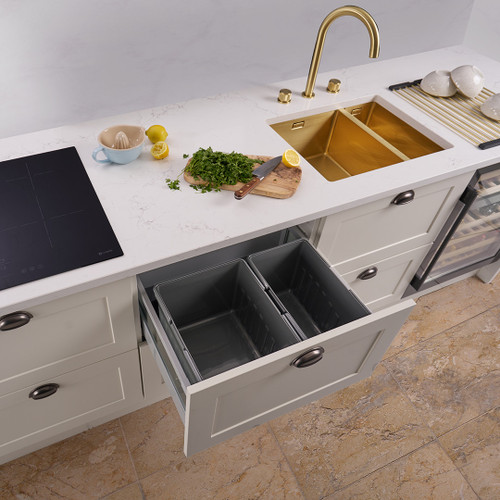 Caple In-Drawer 31L Duo Pull Out Bin