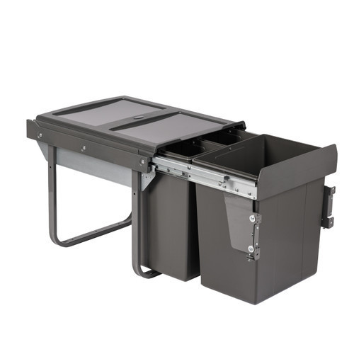 Austen & Co. 40L Pull Out Cupboard Kitchen Bin - 3 Compartments
